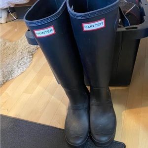 Black hunter boots, women’s size 8, GUC, $80 OBO